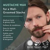 image:imageBadger Organic Mustache amp Beard Wax Medium Hold 75 oz Tin075 Count Pack of 2