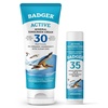 image:imageBadger Mineral Sunscreen Combo SPF 30 Cream amp SPF 35 Stick Set Reef Safe29 Fl Oz and 65 Ounce  Pack of 2