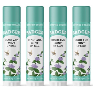 image:imageBadger Classic Lip Balm Variety Pack Yellow Box 4PackHighland Mint
