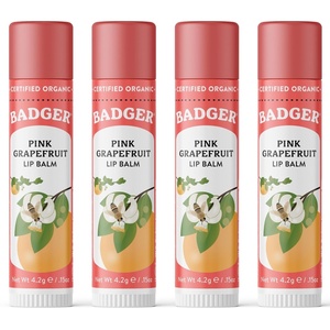 image:imageBadger Classic Lip Balm Variety Pack Yellow Box 4PackPink Grapefruit