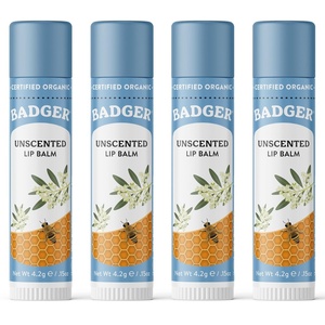 image:imageBadger Classic Lip Balm Variety Pack Yellow Box 4PackUnscented