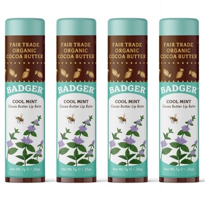 image:imageBadger Cocoa Butter Lip Balm Variety Pack Organic 4PackCool Mint