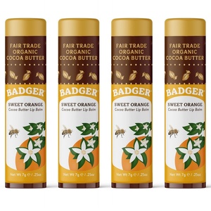 image:imageBadger Cocoa Butter Lip Balm Variety Pack Organic 4PackSweet Orange