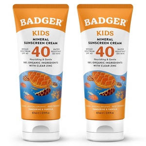 image:imageBadger Kids Mineral Sunscreen Cream SPF 40 Organic NonToxic 29 fl oz29 Fl Oz Pack of 2