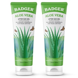 image:imageBadger Organic Aloe Vera Gel Cooling Fair Trade Face amp Body 4 fl oz4 Fl Oz Pack of 2