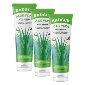 image:imageBadger Organic Aloe Vera Gel Cooling Fair Trade Face amp Body 4 fl oz4 Fl Oz Pack of 3