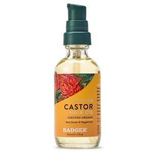 image:imageBadger Organic Argan Hair Oil Frizz Taming 2 fl oz Glass BottleCastor Oil