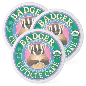 image:imageBadger Organic Cuticle Cream Shea Butter 75 oz Tin075 Ounce Pack of 3