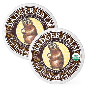 image:imageBadger Organic Healing Hand Balm Hardworking Hands 2 oz Tin2 Ounce Pack of 2
