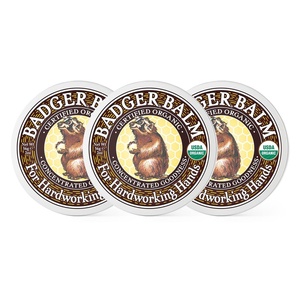 image:imageBadger Organic Healing Hand Balm Hardworking Hands 2 oz Tin2 Ounce Pack of 3