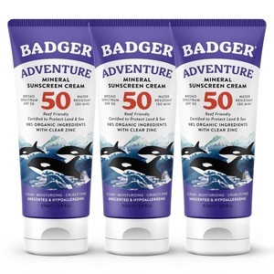 image:imageBadger Reef Safe Mineral Sunscreen SPF 50 Zinc Oxide 29 fl oz 2Pack29 Fl Oz Pack of 3