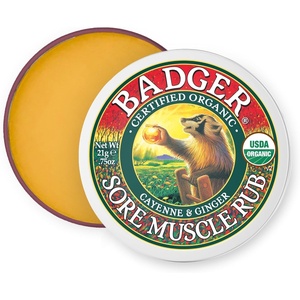 image:imageBadger Sore Muscle Rub Balm Warming USDA Certified GMO Free 2 oz075 Ounce Pack of 1