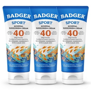 image:imageBadger Sport Mineral Sunscreen SPF 40 Zinc Oxide 29 fl oz 3Pack29 Fl Oz Pack of 3