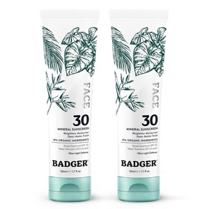 image:imageBadger Zinc Oxide Face Sunscreen SPF 30 No White Cast 17 oz 2Pack17 Fl Oz Pack of 2